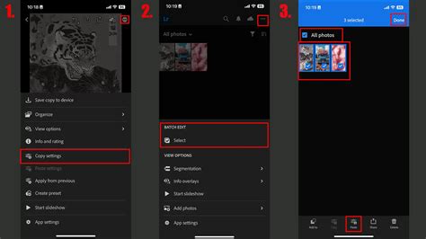 Lightroom Mobile Interface Showing Preset Creation Options