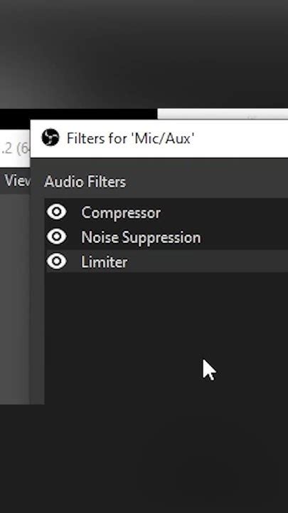 Screenshot of OBS Studio's Limiter filter settings