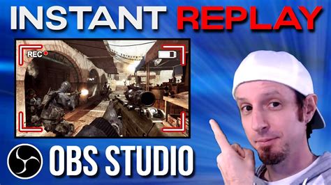 Flowchart illustrating the OBS Studio Instant Replay setup