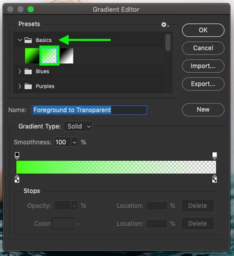 Demonstration of Foreground to Transparent Gradient