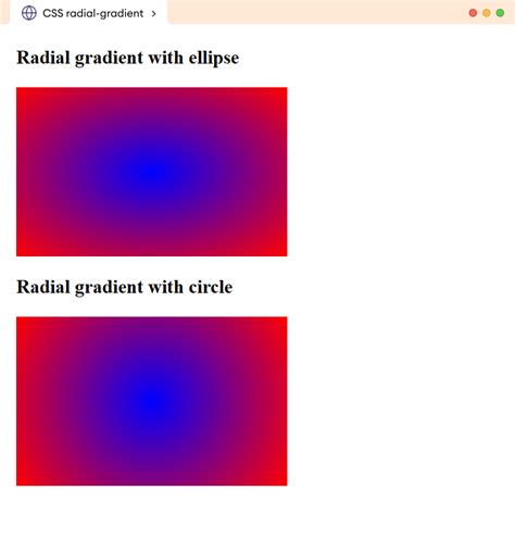 Example of a Radial Gradient