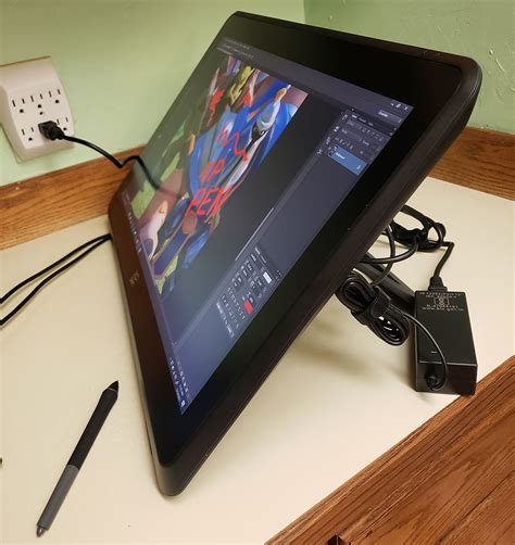 Close-up of XP-Pen Artist 22 Plus screen and stylus