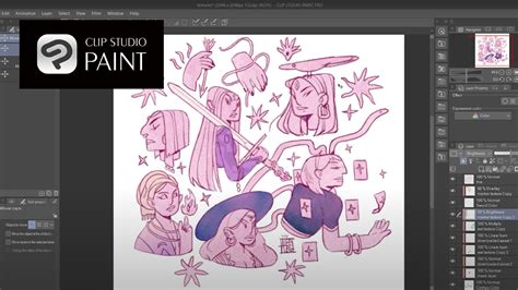 Diagram illustrating various brush property sliders and toggles in Clip Studio Paint
