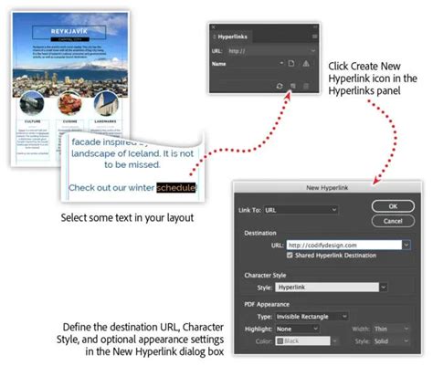 InDesign Hyperlink Creation