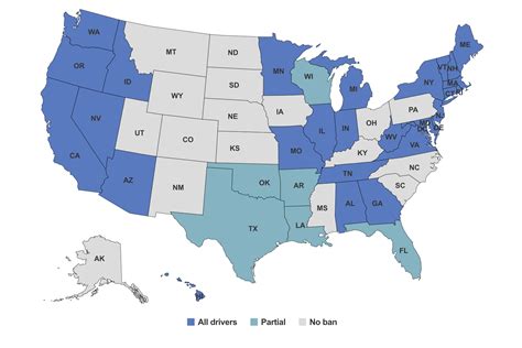 Map showing states with different expungement laws