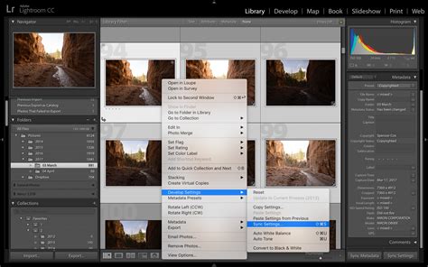 Lightroom Classic interface with a focus on performance settings