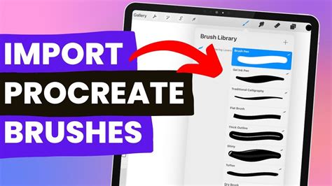 Diagram showing the three main methods of importing Procreate brushes
