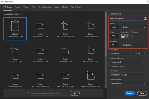 Screenshot showing a low-resolution thumbnail in Photoshop