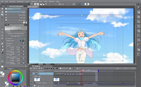 Clip Studio Paint EX multi-page management interface