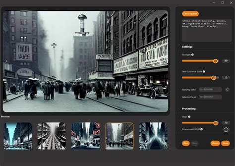 Comparison of a source image and its AI-generated transformations using Vision FX
