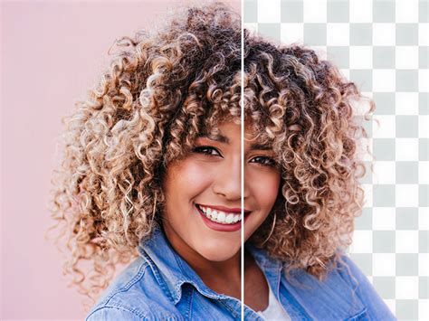 Before and after image showing background removal in Adobe Express