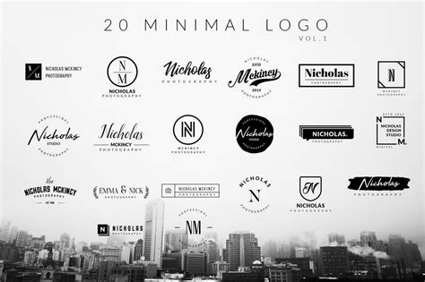 Minimalist logo examples