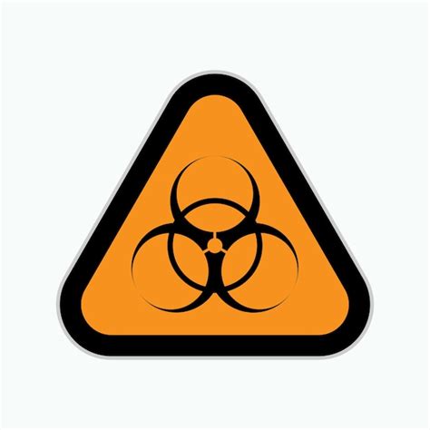Warning symbol for virus