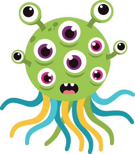 A grotesque, multi-eyed flower monster with mechanical and organic parts
