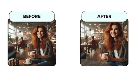 A split image showing an original photo with a distracting object and the same photo after using the Magic Eraser tool.