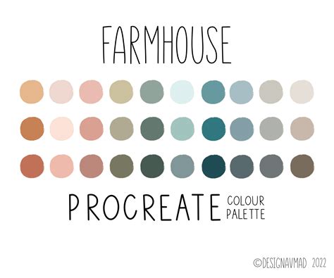 Procreate color palette selection
