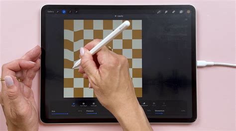 Procreate canvas showing a design with the checkerboard pattern indicating transparency