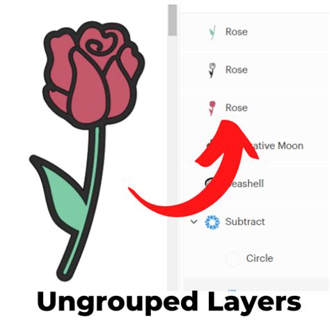 Ungrouped vector layers from a color trace