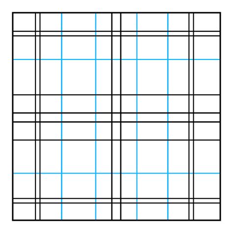 Procreate layers with horizontal and vertical lines for plaid