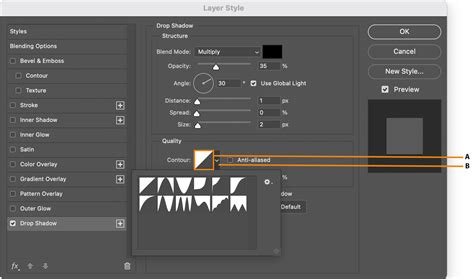 Photoshop layer styles: Drop shadow for lace text