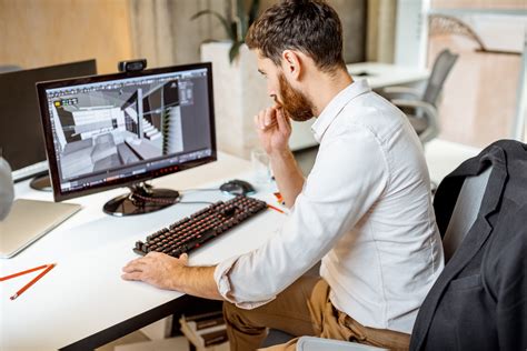 3D artist working on a textured model