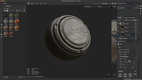 Rendered object in Cinema 4D showcasing detailed Substance Painter textures
