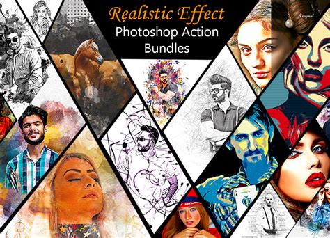 Example of a professional Photoshop action set