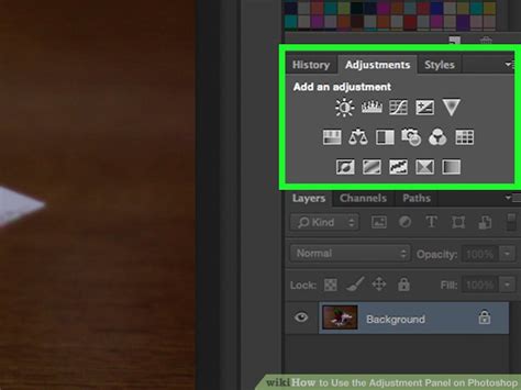 Photoshop Adjustments Panel