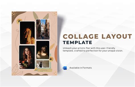 Collage of various InDesign template examples