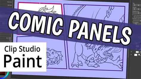 Example of a comic panel layout in Clip Studio Paint