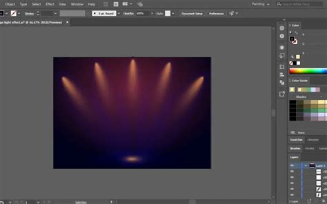 Example of a Photoshop image with a spotlight effect and textured background