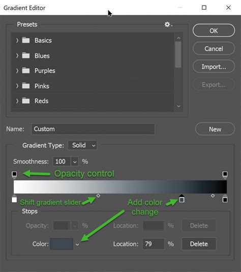 Photoshop Gradient Map Grayscale Mapping Diagram