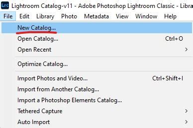 Screenshot of the Lightroom Classic File menu highlighting the 
