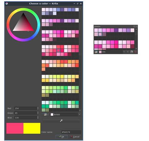 Krita Color Palette for Sunset Tutorial
