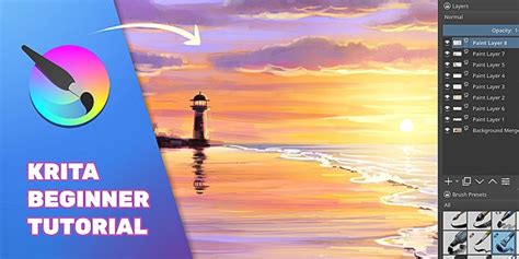 Krita Sunset Painting Final Touches