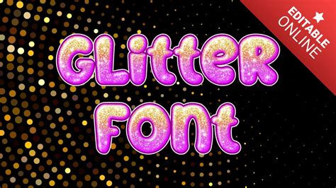 Collage of different glitter and sparkle effects applied to text and images