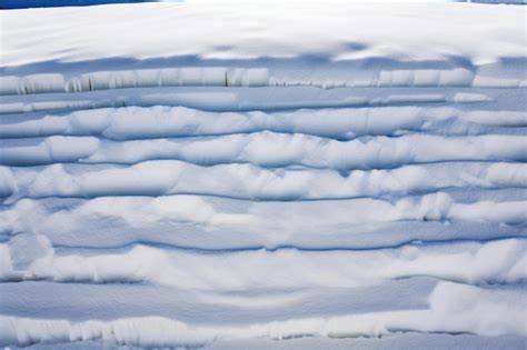 Layered snow effect in a photo