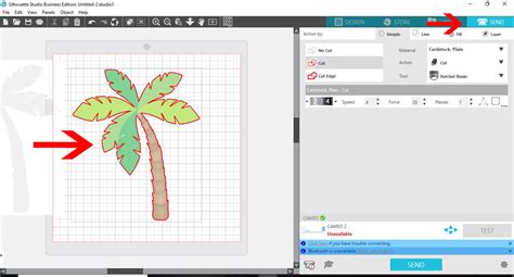 Silhouette Studio Trace Panel with yellow highlighted area