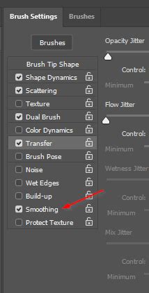 Photoshop Smoothing Setting