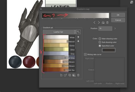 Examples of materials available on Clip Studio ASSETS