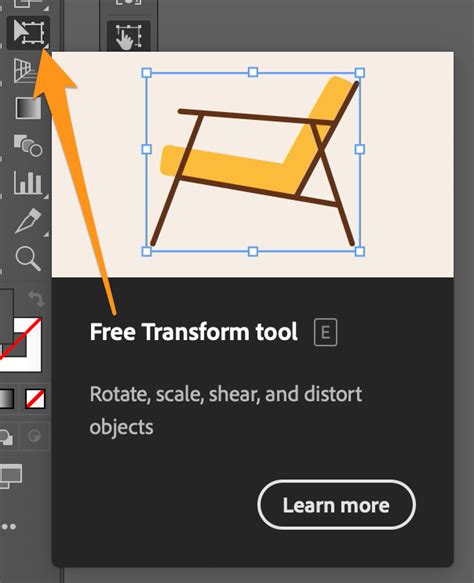 Free Transform tool adjusting perspective