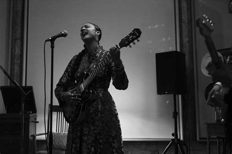 Mara Hruby performing on stage